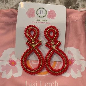 Lisi Lerch Tricia- Burgundy Red Earrings